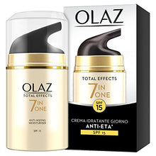 Carica l&#39;immagine nel visualizzatore di Gallery, Olaz Total Effects Crema Viso Idratante Giorno Antirughe, 7 Benefici in 1,...