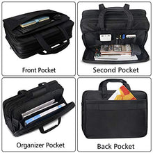 Carica l&#39;immagine nel visualizzatore di Gallery, Taygeer Borsa da 17 pollici per laptop, borsa Messenger espandibile per...