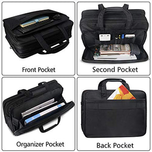 Taygeer Borsa da 17 pollici per laptop, borsa Messenger espandibile per...