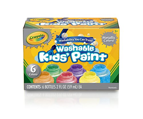 Crayola - Tempere Lavabili per Bambini, Colori Metallici - Ilgrandebazar