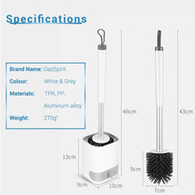 Carica l'immagine nel visualizzatore di Gallery, DazSpirit Brosses Scopini Silicone e Porta Scopini - Scopettino Bagno Scopino per Toilette