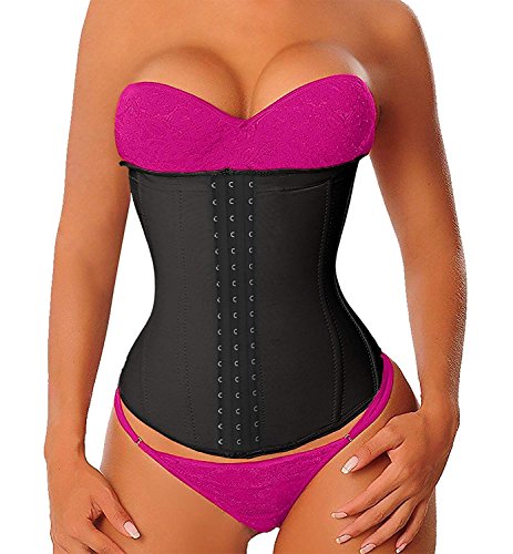 YIANNA Danna Latex Corsetto Dimagrante Bustino Modellante Stringivita L, Nero - Ilgrandebazar