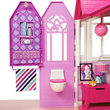 Carica l&#39;immagine nel visualizzatore di Gallery, Barbie- Casa Vacanze Glam, Richiudibile, con Cucina, Camera da Letto, Bagno... - Ilgrandebazar