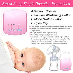 SunTop Tiralatte Elettrico, Portatile e Ricaricabile con Funzione Rosa