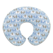 Carica l&#39;immagine nel visualizzatore di Gallery, Chicco 08079904380000 Boppy Fodera Cuscino Allattamento, Blu (Elephants Blue) - Ilgrandebazar