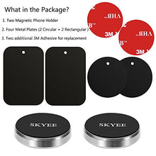 Carica l&#39;immagine nel visualizzatore di Gallery, Skyee [2 Pack Supporto Auto Smartphone Magnetico con Adesivo 3M Argento