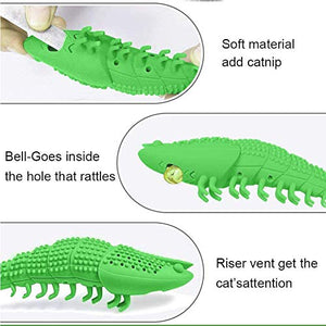 MQIAN Gatto Spazzolino da Denti, Denti Masticare Giocattolo,Gatti la Pulizia...