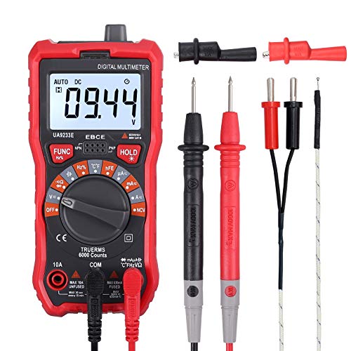 CAMWAY Multimetro Digitale 6000 Conta Vero RMS Auto Ranging NCV AC/DC... - Ilgrandebazar