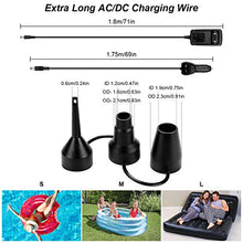 Carica l'immagine nel visualizzatore di Gallery, ELZO Pompa Elettrica, 2 in 1 Piccola Gonfiando Air Pump con 3 Ugelli,...
