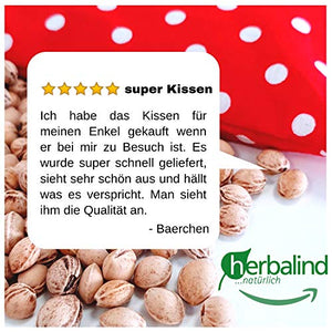 Cuscino termico con noccioli di ciliegia, 24 x 25 cm, certificato per uso... - Ilgrandebazar