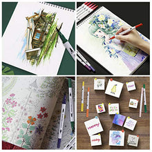 Carica l&#39;immagine nel visualizzatore di Gallery, Pennarelli Acquarelli Colore Brush Pen Doppio 36 Pezzi con Punta 36 Colori - Ilgrandebazar