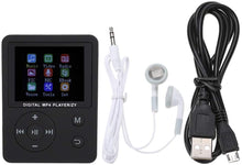 Carica l&#39;immagine nel visualizzatore di Gallery, Lettore Musicale MP3 MP4, Lettore HiFi con Schermo a Colori Portatile Leggero e Sottile Lettore Musicale MP3 MP4 Pulsante Rotondo USB2.0(黑色)