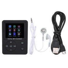 Carica l&#39;immagine nel visualizzatore di Gallery, Lettore Musicale MP3 MP4, Lettore HiFi con Schermo a Colori Portatile Leggero e Sottile Lettore Musicale MP3 MP4 Pulsante Rotondo USB2.0(黑色)