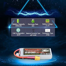 Carica l'immagine nel visualizzatore di Gallery, RoaringTop lipo Battery 2200mAh 35C 3S 11.1V with XT60 for RC Plane RC Airplane RC Helicopter RC Car/Truck RC Boat