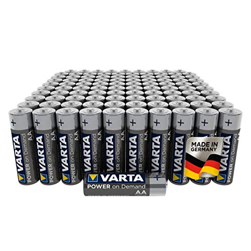 Batterie VARTA Power on Demand AA Mignon (pacco scorta da 100 in confezione...