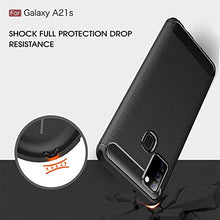 Carica l'immagine nel visualizzatore di Gallery, NUPO - Cover per Samsung Galaxy A21s 2020, in silicone TPU, antigraffio, Nero