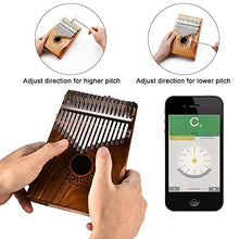 Carica l&#39;immagine nel visualizzatore di Gallery, Kalimba 17 Tasti Professionale in Legno Massello KOA Thumb/Finger Piano,... - Ilgrandebazar