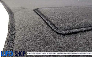 Tappetini auto in moquette con strappo compatibili per Smart 2a Serie W451...