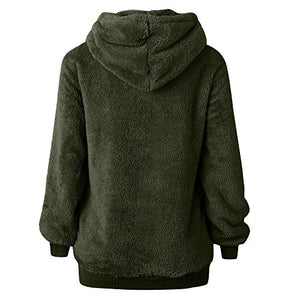 Rcool Felpe Tumblr Ragazza, Felpa con Cappuccio Donna Caldo, 5XL, Army Green - Ilgrandebazar
