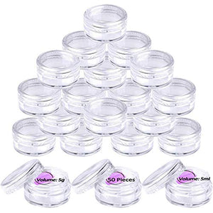 50 Pezzi Contenitori Cosmetici, Contenitore Cosmetico Barattoli Plastica...