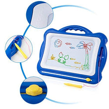 Carica l&#39;immagine nel visualizzatore di Gallery, SGILE Grande Lavagna Magnetica per Bambini, Lavagnetta Magica Portatile Blu - Ilgrandebazar
