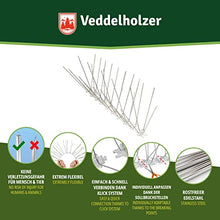 Carica l'immagine nel visualizzatore di Gallery, Veddelholzer Premium Universale 3 Metri in Acciaio Inox dissuasori per piccioni per balconi con Punto di Rottura predeterminato e Sistema a Scatto dissuasore Anti piccioni per finestre i grondaie