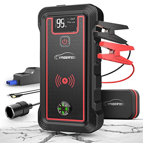 YABER Avviatore di Emergenza, 2500A 23800mAh Impermeabile Avviatore...