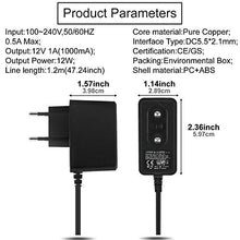 Carica l'immagine nel visualizzatore di Gallery, EFISH Adattatore di Alimentazione 12V 1A Con 1A(Switch)+7Plugs