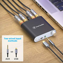 Carica l'immagine nel visualizzatore di Gallery, Amplificatore di potenza Bluetooth Ricevitore stereo senza fili Mini 2 CH...