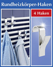 Carica l&#39;immagine nel visualizzatore di Gallery, Wenko 81912500 Set di 4 Appendini per Termoarredo, in Plastica ABS Cromata,... - Ilgrandebazar