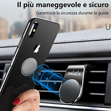 Carica l&#39;immagine nel visualizzatore di Gallery, soleilx Supporto Auto Smartphone Magnetico Universale Porta Cellulare Nero - Ilgrandebazar