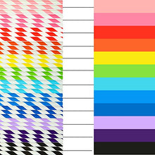 Carica l&#39;immagine nel visualizzatore di Gallery, Keriber 300 pezzi biodegradabili cannucce di carta potabile Stripe paglia... - Ilgrandebazar