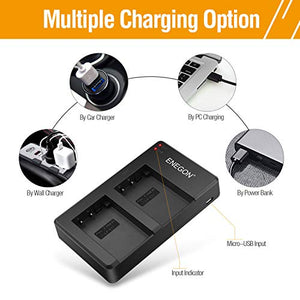 ENEGON Doppio Pacco Batteria Fotocamera LP-E17 1040mAh con Caricatore...