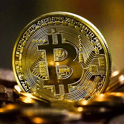 HOUSE CLOUD Moneta Fisica Bitcoin Color Oro . Vero Pezzo da Collezione Porta... - Ilgrandebazar