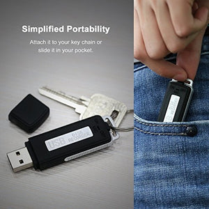 SMARTEX | Mini Registratore Vocale 8GB / 150 ore USB Audio - microfono Spia...