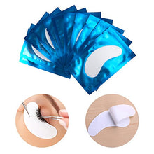 Carica l&#39;immagine nel visualizzatore di Gallery, 50 Paio Cerotti Gel per Estensioni Ciglia Eye Pads Occhio Patch Blu