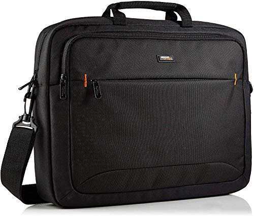 AmazonBasic - Custodia per laptop HP fino a 17,3'' (44 cm), nero, 44 cm, Nero
