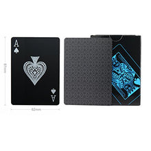 Carica l&#39;immagine nel visualizzatore di Gallery, Impermeabile nero carte da poker gioco professionali di Hot