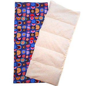 Cuscino termico "CAROSELLO BLU" - con coperchio lavabile - 50 x 20 cm (XL) -... - Ilgrandebazar