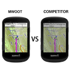 MWOOT 3 Pezzi Pellicole in Vetro Temperato per Garmin Edge 830 530, Anti...