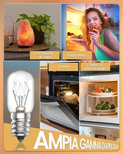 Carica l'immagine nel visualizzatore di Gallery, Bonlux Lampadina per Lampada di Sale Himalayano E14 15W Dimmerabile Lampadina Forno 300 Gradi Lampadine Piccole Attacco Piccolo per Frigorifero,Frigo,Cappa Aspirante,Microonde, Luce Bianca calda 2700K