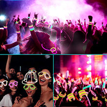 Carica l&#39;immagine nel visualizzatore di Gallery, AMZJUPWM Braccialetti Luminosi Fluorescenti 490pcs, Glow Stick 106 100PCS - Ilgrandebazar