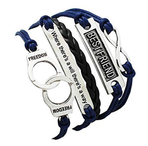 Inception Pro Infinite Bracciale Dell'Amicizia con Scritta Best Friend E... - Ilgrandebazar