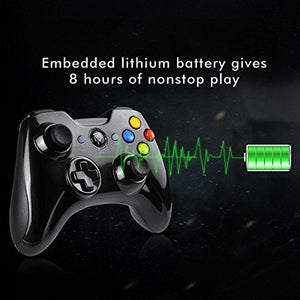 EasySMX Joystick, Controller Wireless, KC-8236 Gamepad Wireless 2.4G, Black