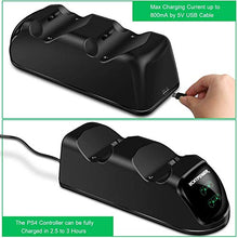 Carica l&#39;immagine nel visualizzatore di Gallery, Ricarica Controller PS4 ,ECHTPower Docking Station e Verde&amp;Rosso LED