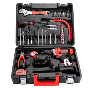 TEENO Li Trapano Avvitatore senza fili 21V + 2 batterie al litio+ 41... - Ilgrandebazar