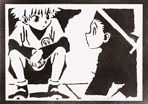 Poster Hunter x Killua Zoldyck E Gon Freecss Handmade Graffiti Street...