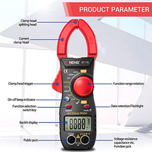 Carica l'immagine nel visualizzatore di Gallery, Pinza Amperometrica,Amperometro di Corrente DC/AC: 500A/600V A,Intervallo Automatico di Conteggi True-RMS 2000, Con funzione di rilevamento della parete divisoria NCV(Corrente DC/AC)