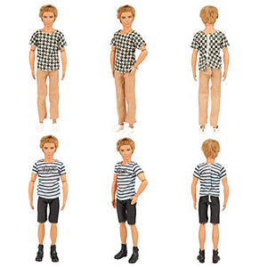 Miunana 5 Abiti Vestiti alla Moda per Ken Doll Bambola (Slezionati A Caso) - Ilgrandebazar