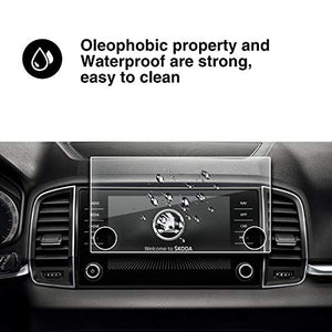 YEE PIN Protezione schermo di navigazione [ Skoda Karoq] pellicola 8 pollice